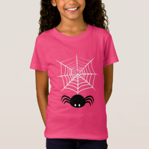 Skrämmande Halloween-illustration av spindel T Shirt