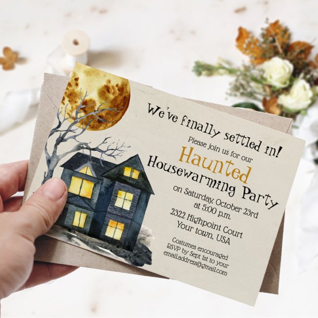 Skrämmande Halloween Invitation till Inflyttningsf Inbjudningar (Skapare uppladdad)