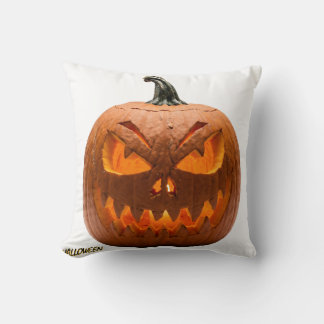 Skrämmande Halloween Jack O Lantern Pumpa Kast Kud Kudde