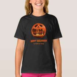 Skrämmande Halloween jack o'lantern familje T-shir T Shirt