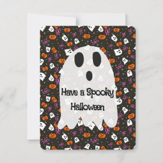 Skrämmande Halloween Julkort