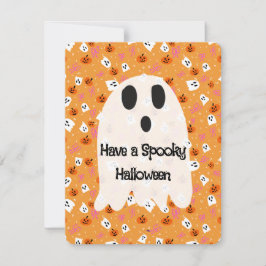 Skrämmande Halloween Julkort