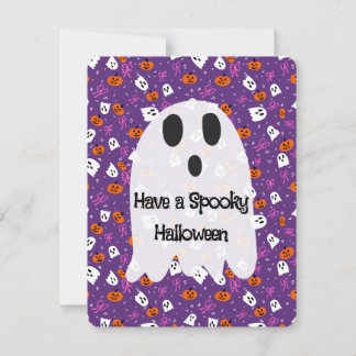 Skrämmande Halloween Julkort