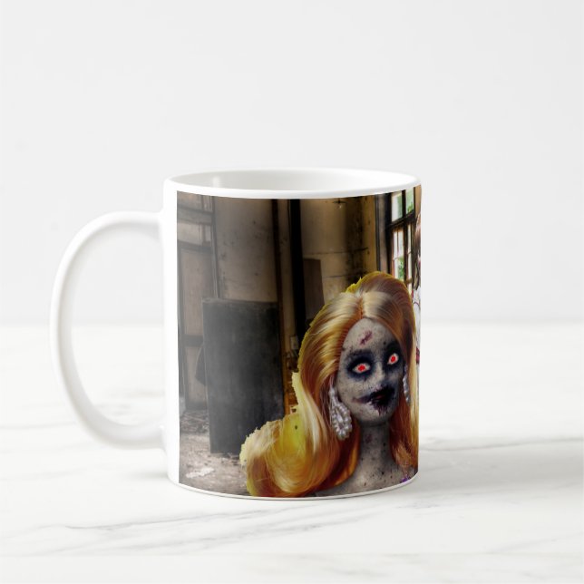 Skrämmande Halloween. Kaffemugg (Vänster)