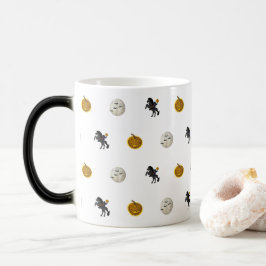 Skrämmande Halloween-kaffemugg med huvudlös ryttar Magisk Mugg
