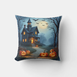 Skrämmande Halloween kastkudde Kudde