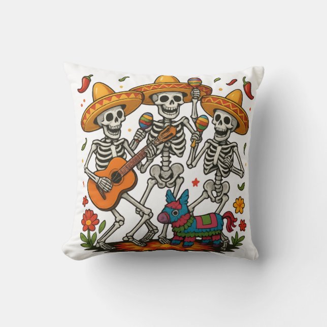 Skrämmande Halloween kastkudde Kudde (Framsida)