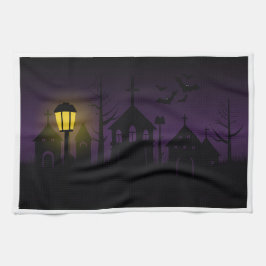 Skrämmande Halloween Kökshandduk