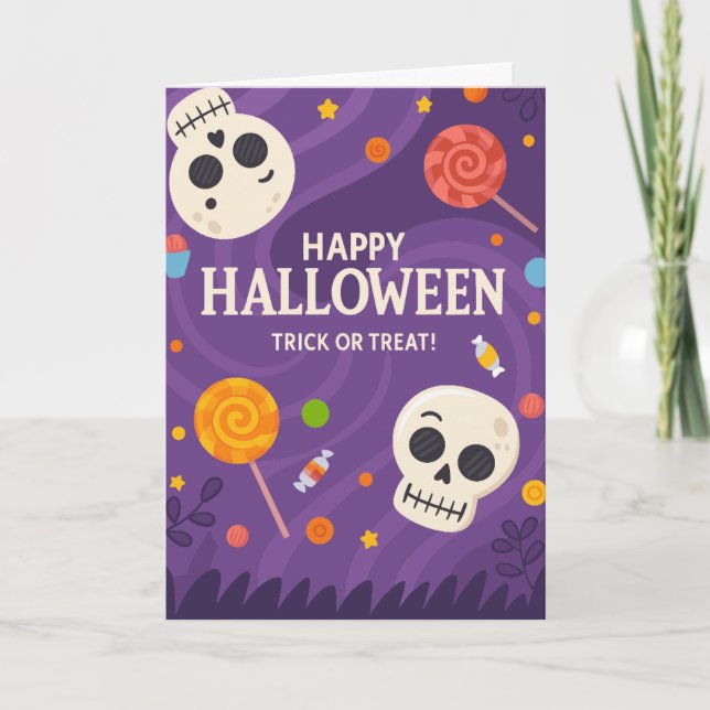 Skrämmande Halloween Kort (Framsida)