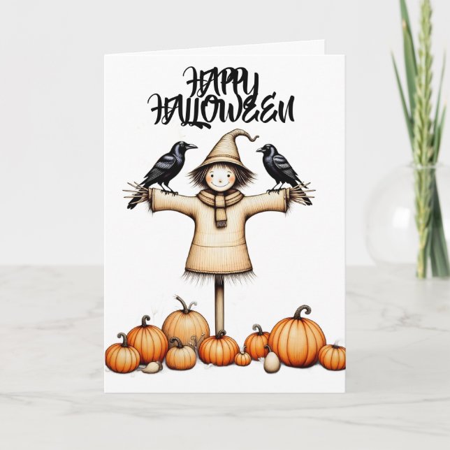 Skrämmande Halloween Kort (Framsida)