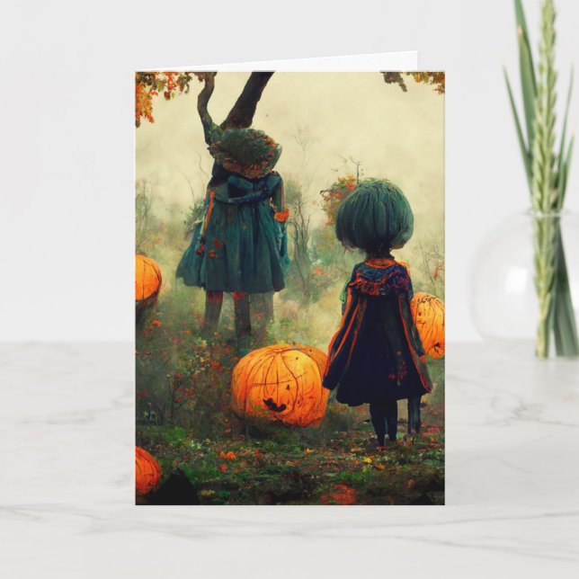 Skrämmande Halloween Kort (Framsida)