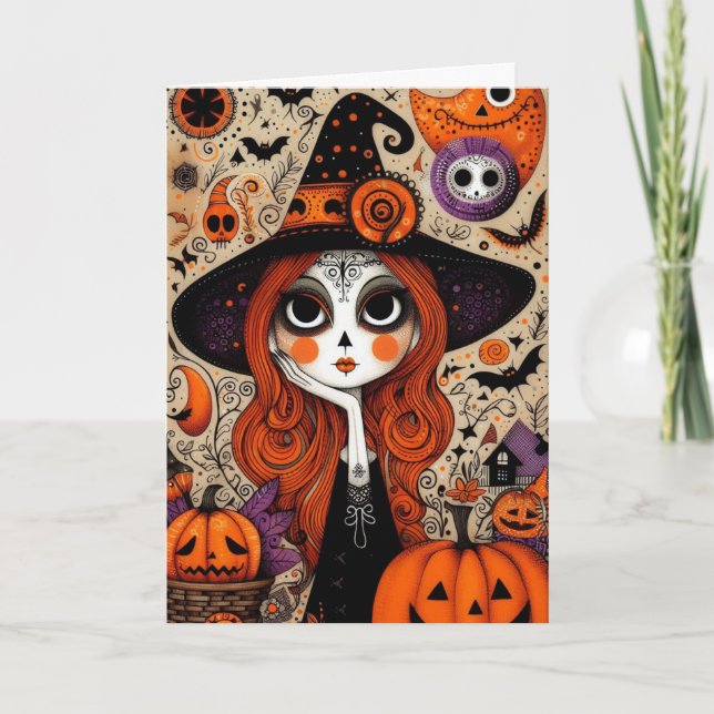 Skrämmande Halloween Kort (Framsida)