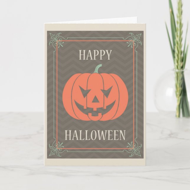 Skrämmande Halloween Kort (Framsida)