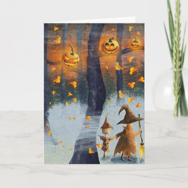 Skrämmande Halloween Kort (Framsida)