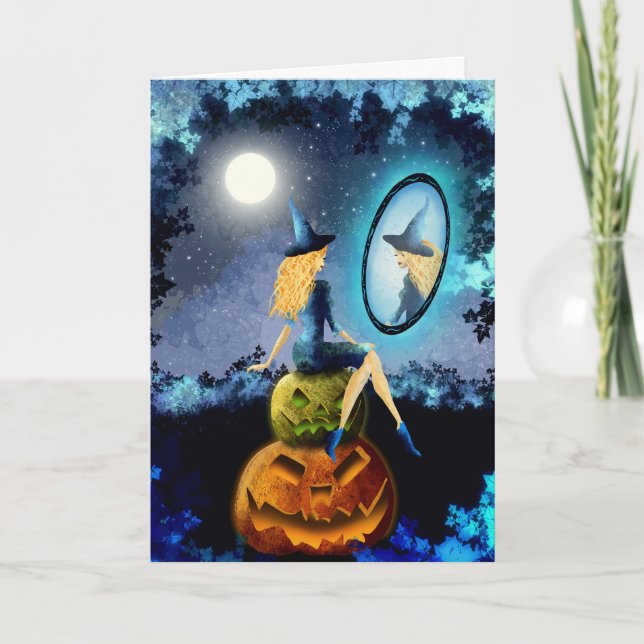 Skrämmande Halloween Kort (Framsida)