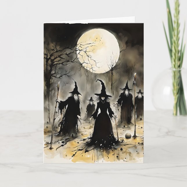 Skrämmande Halloween Kort (Framsida)