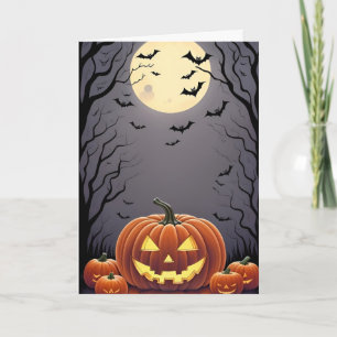 Skrämmande Halloween Kort
