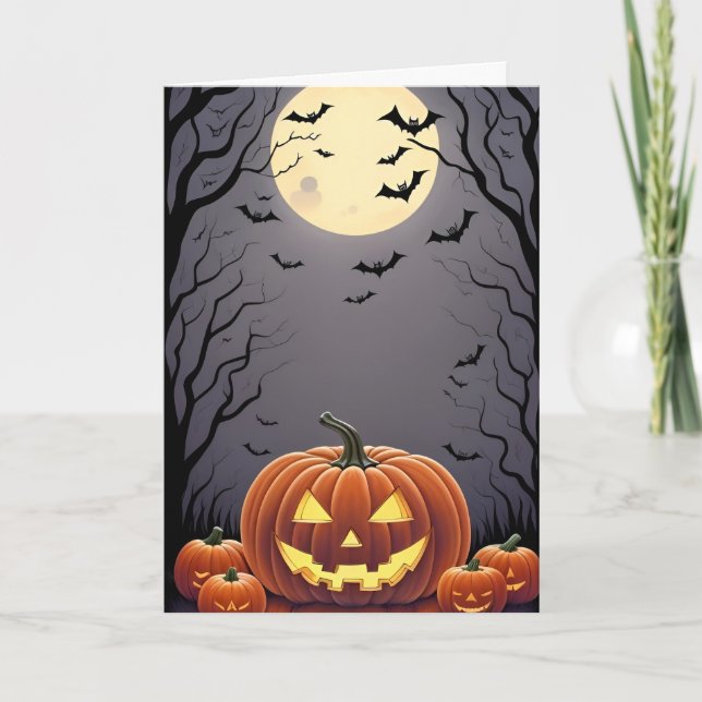 Skrämmande Halloween Kort (Framsida)