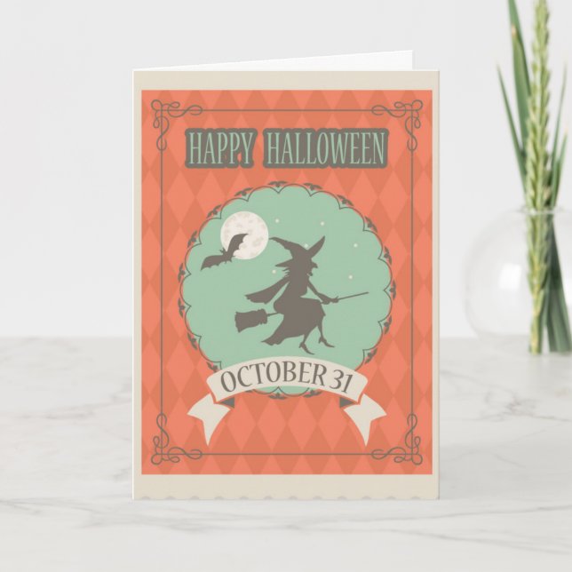 Skrämmande Halloween Kort (Framsida)