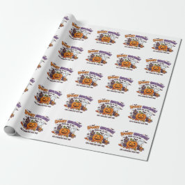 Skrämmande Halloween-kort för fest Presentpapper