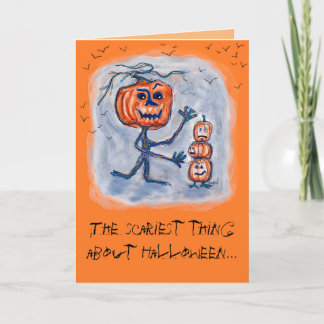 Skrämmande Halloween-kort Kort