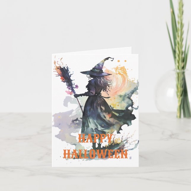 Skrämmande Halloween-kort Kort (Framsida)