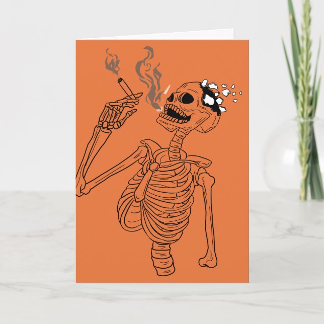 Skrämmande Halloween-kort Kort (Framsida)