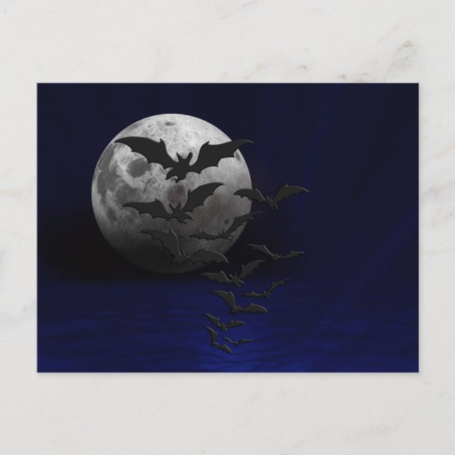 Skrämmande Halloween-kort Vykort (Framsida)