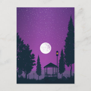 Skrämmande Halloween-kort Vykort