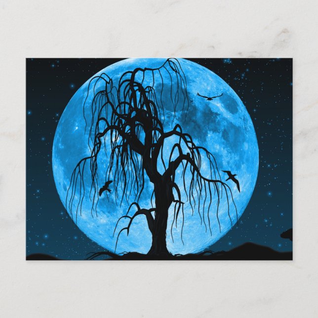 Skrämmande Halloween-kort Vykort (Framsida)