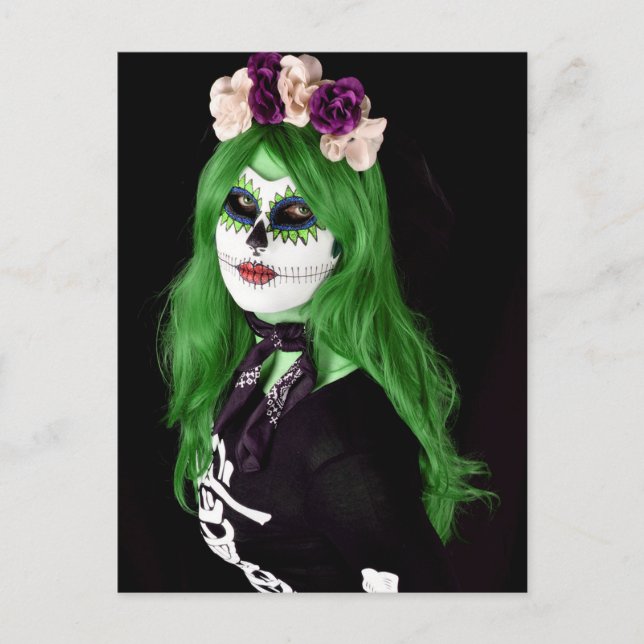 Skrämmande Halloween-kort Vykort (Framsida)