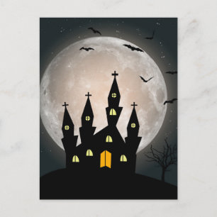 Skrämmande Halloween-kort Vykort