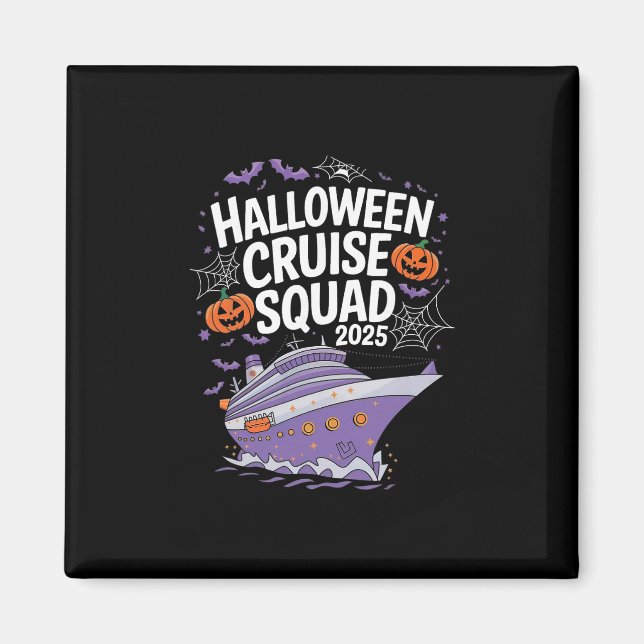 Skrämmande Halloween-kryssningssquad 2025 Kryssnin Magnet (Framsidan)