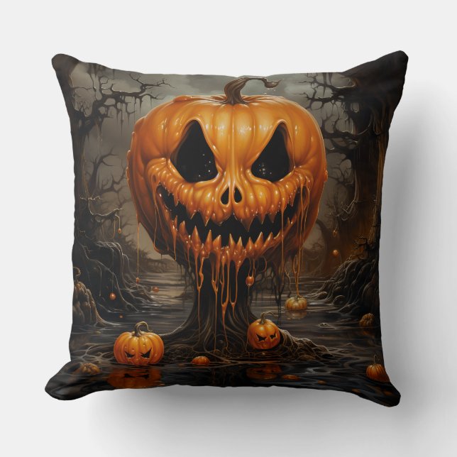 Skrämmande Halloween  Kudde (Framsida)