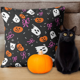 Skrämmande Halloween Kudde