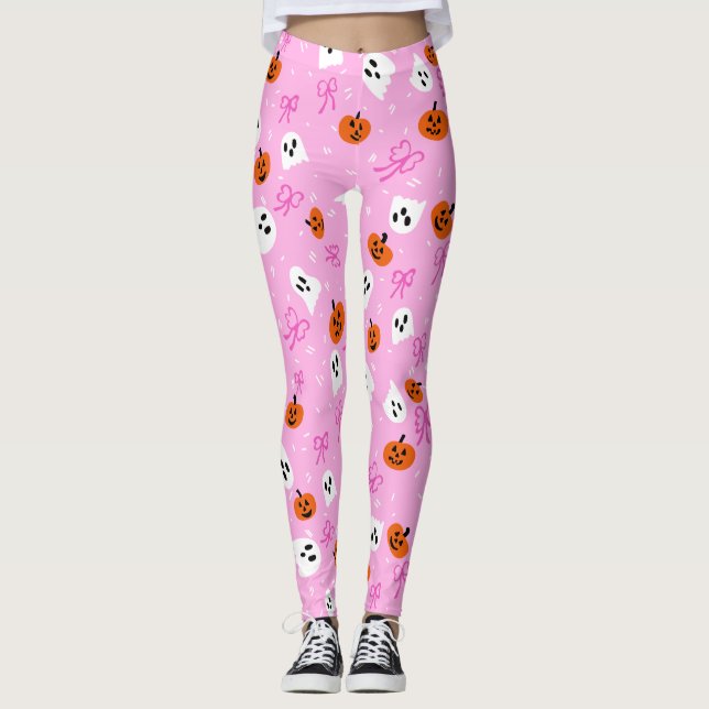 Skrämmande Halloween  Leggings (Framsida)