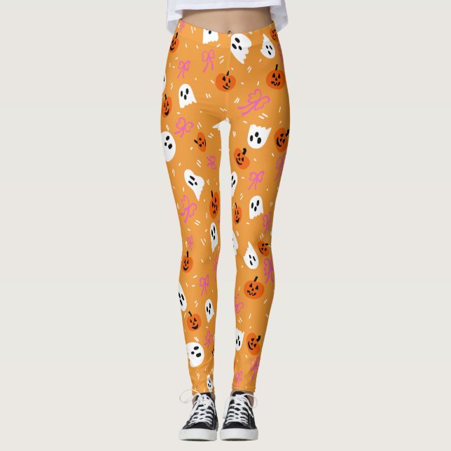 Skrämmande Halloween  Leggings (Framsida)