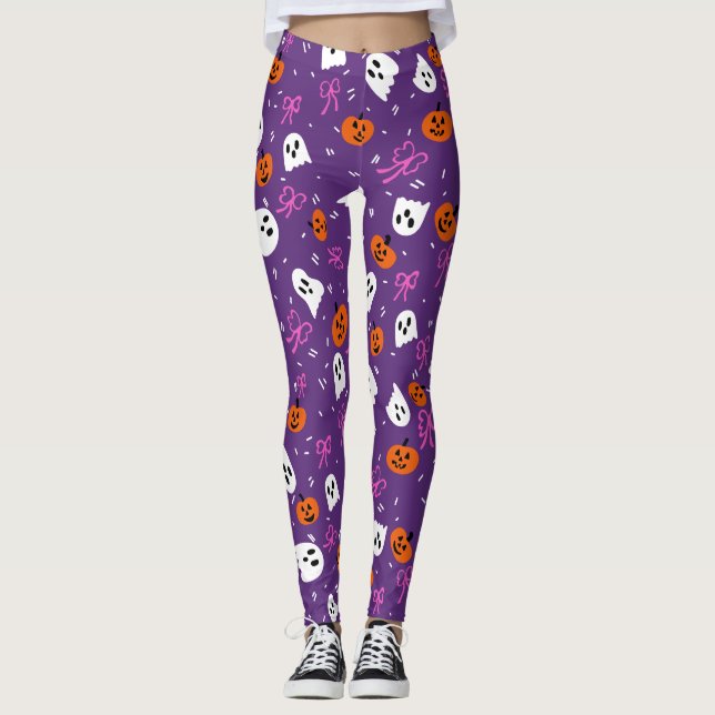 Skrämmande Halloween  Leggings (Framsida)