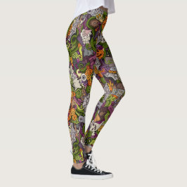 Skrämmande Halloween Leggings