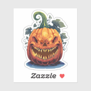 Skrämmande Halloween-monster Klistermärken