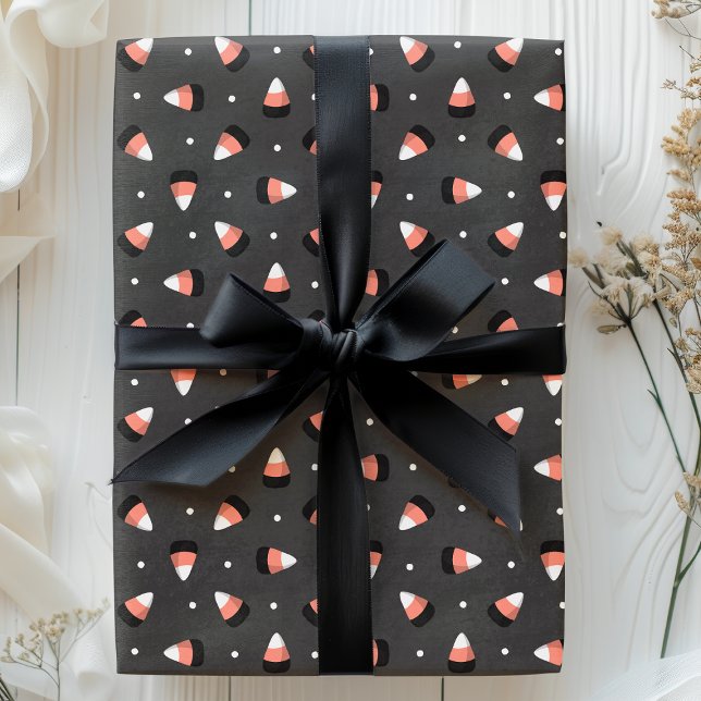 Skrämmande Halloween-mönster med majskorn Presentpapper (Skapare uppladdad)