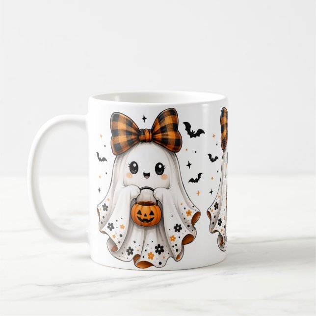 Skrämmande Halloween-mugg Kaffemugg (Vänster)