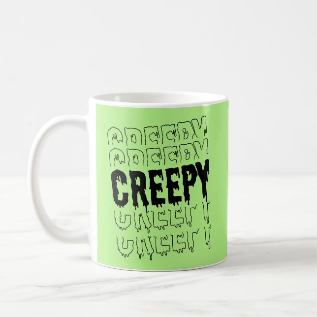Skrämmande Halloween-mugg Kaffemugg (Vänster)