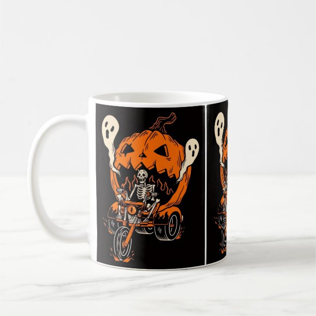 Skrämmande Halloween-mugg Kaffemugg (Vänster)