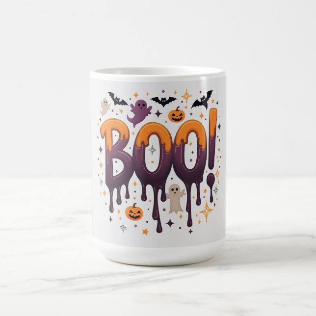 Skrämmande Halloween-mugg – Söt och rolig design Kaffemugg (Center)