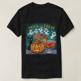 Skrämmande Halloween-natt kusligt träd och pumpa G T Shirt