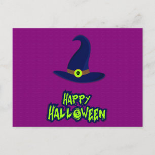 Skrämmande Halloween-natt med Ugglor Postkort Vykort