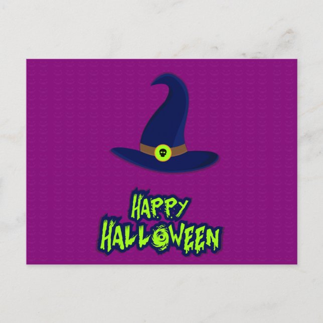 Skrämmande Halloween-natt med Ugglor Postkort Vykort (Framsida)