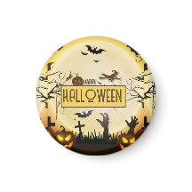 Skrämmande Halloween-natt Spöklik Höst Design