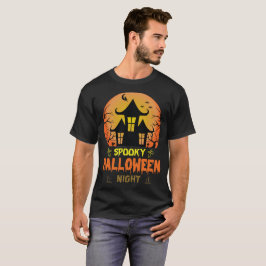 Skrämmande Halloween-natt. Trendig Halloween-t-shi T Shirt